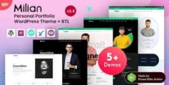 Milian - Personal Portfolio & Online Resume CV WordPress Theme 3.2