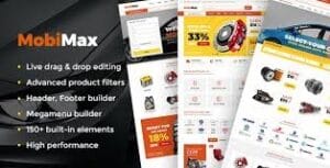 Mobimax - Auto Parts WordPress Theme + WooCommerce Shop 5.6