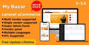 My Bazar- Single & Multivendor Laravel eCommerce Platform 3.5