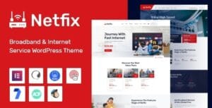 Netfix – Broadband & Internet Services WordPress Theme + RTL 1.2.3