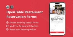 OpenTable Restaurant Reservation Forms for Elementor