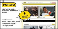 Popito - Personal Blog & Magazine WordPress Theme 2.0.4