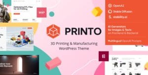 Printo - 3D Printing & Manufacturing WordPress Theme 1.5