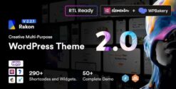 Rakon - Creative Multi-Purpose WordPress Theme 2.2.1