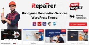 Repairer - Handyman Renovation Services WordPress Theme 3.0