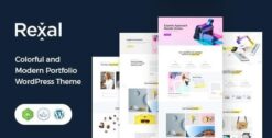 Rexal - A Colorful and Modern Multipurpose Portfolio WordPress Theme 2.3