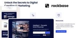 Rockbase – A WordPress theme for creative pro’s 1.0.1