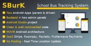 SBurK - School Bus Tracker - Two Android Apps + Backend + Admin panels - SaaS 3.3