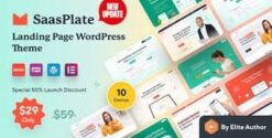 SaasPlate - Creative SaaS and App Landing WordPress Theme 1.2.8