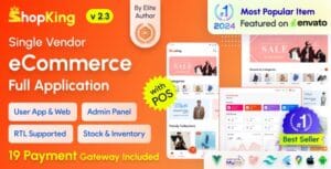 ShopKing - eCommerce App with Laravel Website & Admin Panel with POS | Inventory Management 2.2