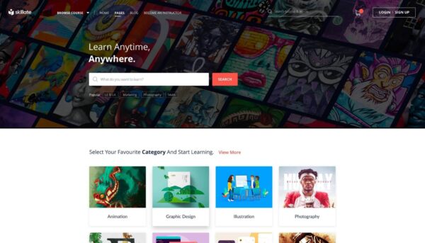 Skillate – WordPress ELearning Theme