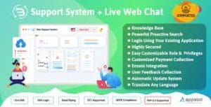 Support System-Live Web Chat & Client Desk & Ticket Help Desk 4.1.4