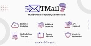 TMail - Multi Domain Temporary Email System 7.9.1