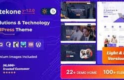 Tekone - IT Solutions & Technology WordPress Theme 1.1.3