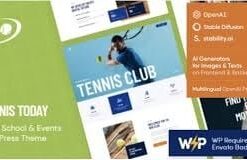 Tennis Today | Sport School & Events WordPress Theme | Education 2.0.0
