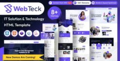 Webteck – IT Solution and Technology WordPress Theme