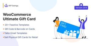 WooCommerce Ultimate Gift Card - Create, Sell and Manage Gift Cards with Customized Email Templates 2.8.10