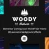 Woody Elementor Coming Soon WordPress Theme