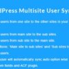 WordPress Multisite User Sync Unsync