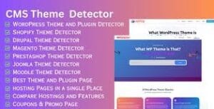 WordPress Theme Detector | Shopify Theme Detector | Magento Theme Detector React NextJS script