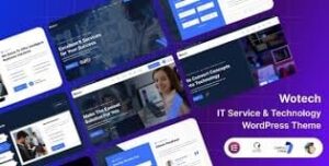Wotech - IT Service & Business WordPress Theme + RTL