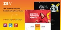 Zev – Creative Personal Portfolio WordPress Theme 1.0.7