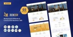 Zixer – Multipurpose Website & Construction Business Company CMS 2.0.0