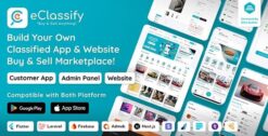 eClassify - Classified Buy and Sell Marketplace Flutter App with Laravel Admin Panel 2.5.0