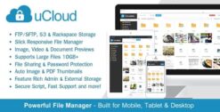 uCloud - File Hosting Script - Securely Manage, Preview & Share Your Files 2.1.1