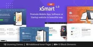 xSmart - App Landing Page WordPress Theme in Tech Presentation, Promo Marketing & Advertising Agency 1.2.9.4