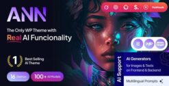 AI ANN - AI Generator & AI Agency WordPress Theme 1.1.0