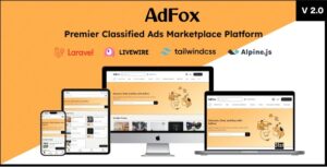 AdFox - PWA Classified Ads with App-Like Mobile & Web Interface | Multi-Purpose Marketplace Solution 2.0