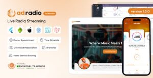 AdRadio - Live Radio Streaming Website and Apps with Admin Panel 1.2.0