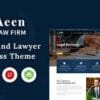Aeen Attorney and Lawyer WordPress Theme