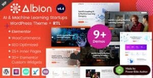Albion – AI & Machine Learning Startup WordPress Theme for Tech, SaaS & Data Science 4.2