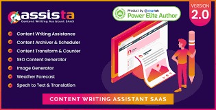 Assista Content Writing Assistant as SAAS