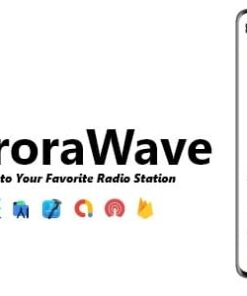 AuroraWave - Single Station Radio App | ADMOB, ONESIGNAL, FIREBASE