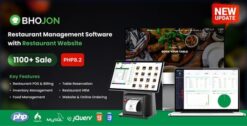 Bhojon - Best Restaurant Management Software with Restaurant Website 3.1