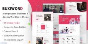 Buxiword - Digital Agency WordPress Theme 1.2.3