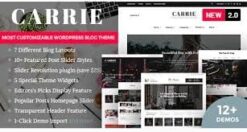 Carrie – Personal & Magazine WordPress Theme 2.2