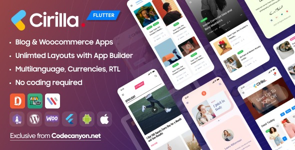 Cirilla Multipurpose Flutter App For Wordpress Woocommerce
