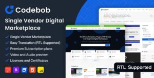 Codebob - Single-Vendor Digital Marketplace (SAAS) 1.2