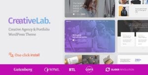 Creative Lab - Studio Portfolio & Design Agency WordPress Theme 1.2.5