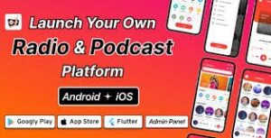 DTRadio - Online Radio, Podcasts & Live Events Flutter App (iOS - Android) with admin panel 1.6