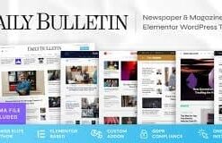 Daily Bulletin - Magazine & Newspaper WordPress Theme 1.1.1