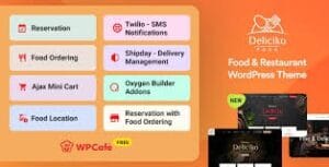 Deliciko - Restaurant WordPress Theme 2.0.2