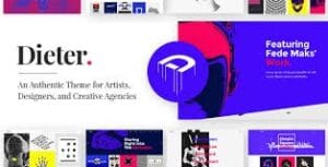 Dieter - Authentic Artist & Creative Design Agency WordPress Theme 1.8