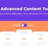 Divi Advanced Content Toggle Module