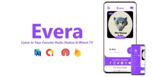 Evera - Single Station Radio & TV App | ADMOB, FIREBASE, ONESIGNAL 3.0.0