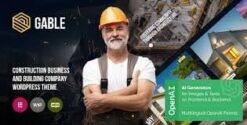 Gable - Construction & Building Industrial WordPress Theme